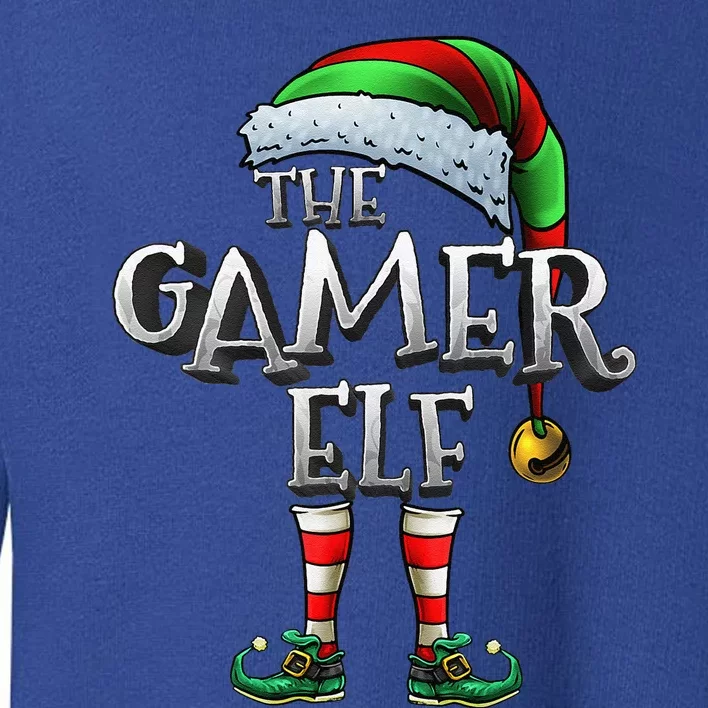 Gamer Elf Matching Family Christmas Gamer Elf Toddler Sweatshirt