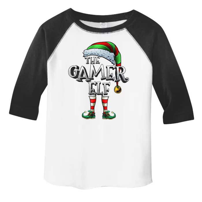 Gamer Elf Matching Family Christmas Gamer Elf Toddler Fine Jersey T-Shirt