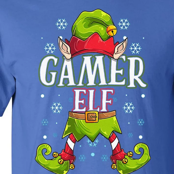 Gamer Elf Matching Family Group Christmas Party Tall T-Shirt