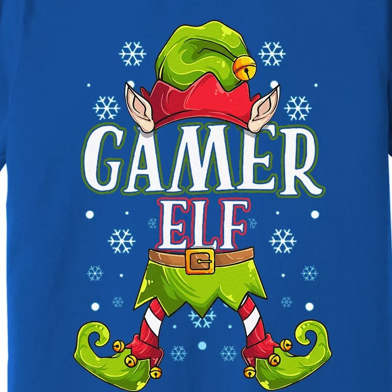 Gamer Elf Matching Family Group Christmas Party Premium T-Shirt