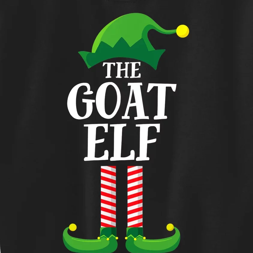 Goat Elf Matching Family Group Christmas Party Kids Sweatshirt