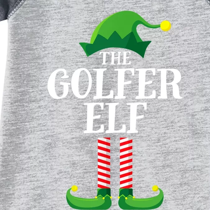 Golfer Elf Matching Family Group Christmas Party Infant Baby Jersey Bodysuit