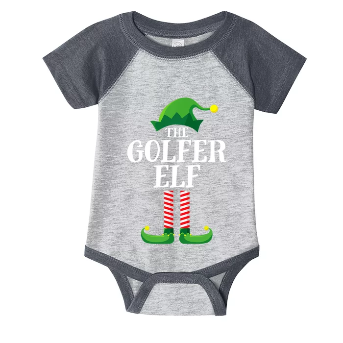 Golfer Elf Matching Family Group Christmas Party Infant Baby Jersey Bodysuit