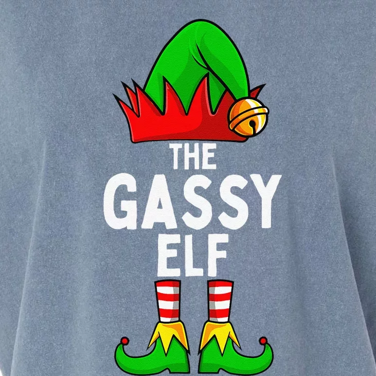 Gassy Elf Matching Family Christmas Garment-Dyed Women's Muscle Tee