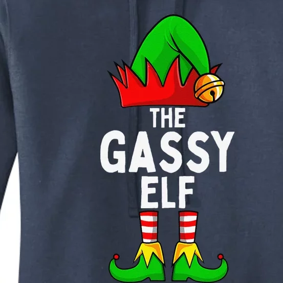 Gassy Elf Matching Family Christmas Women's Pullover Hoodie