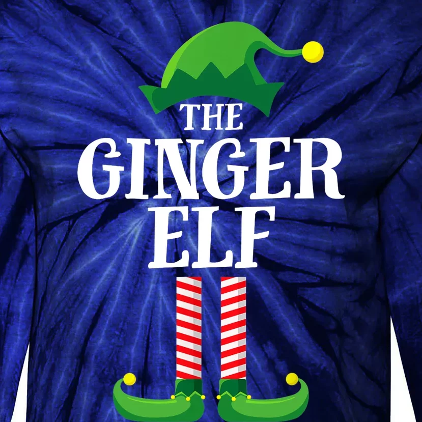 Ginger Elf Matching Family Group Christmas Party Tie-Dye Long Sleeve Shirt