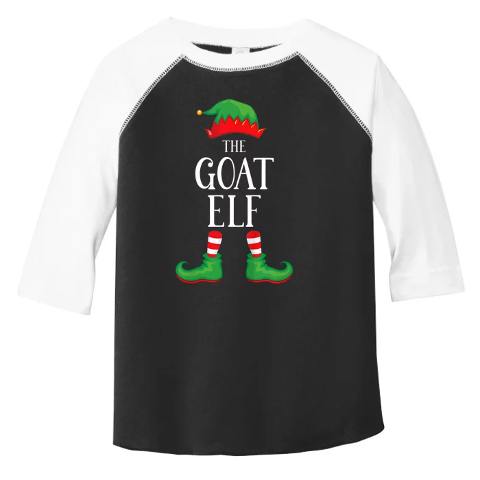 Goat Elf Matching Group Xmas Funny Family Christmas Toddler Fine Jersey T-Shirt