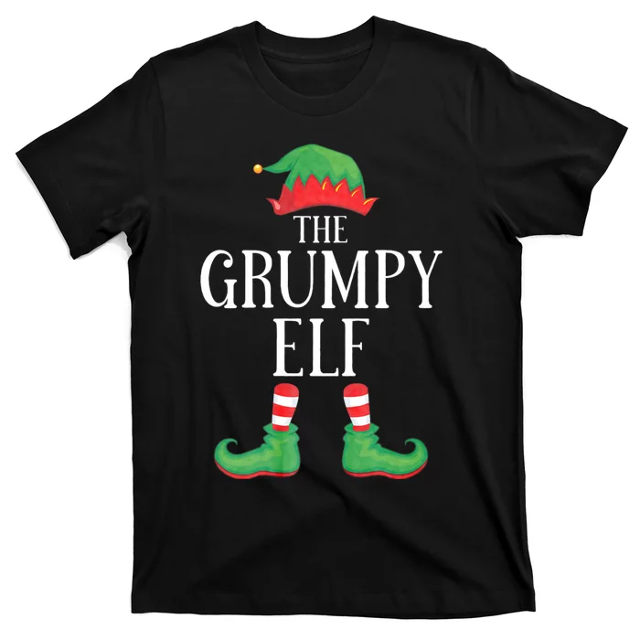 Grumpy Elf Matching Group Xmas Funny Family Christmas T-Shirt