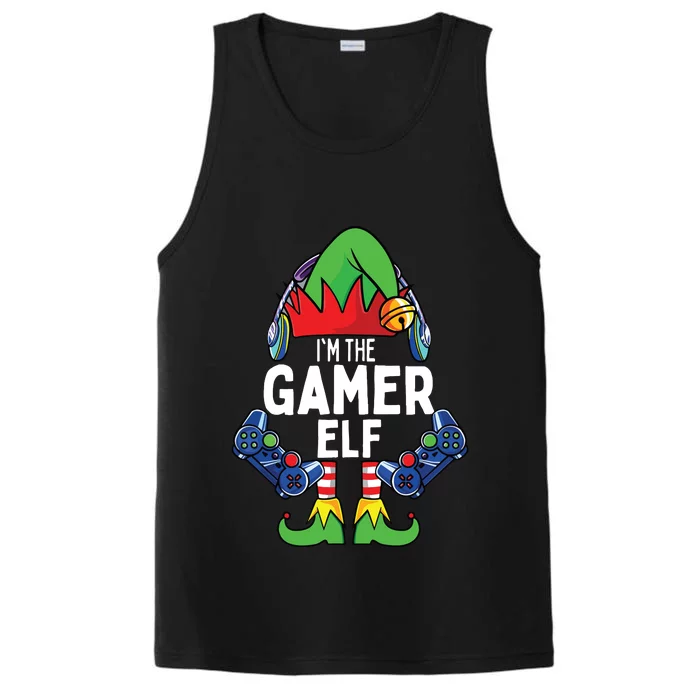 Gamer Elf Matching Family Christmas Performance Tank