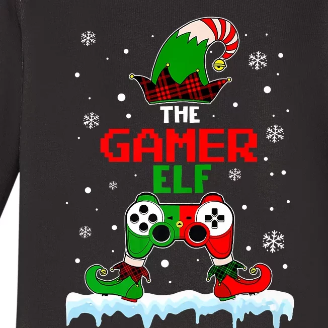 Gamer Elf Matching Family Christmas Funny I'm The Gaming Elf Premium Baby Long Sleeve Bodysuit