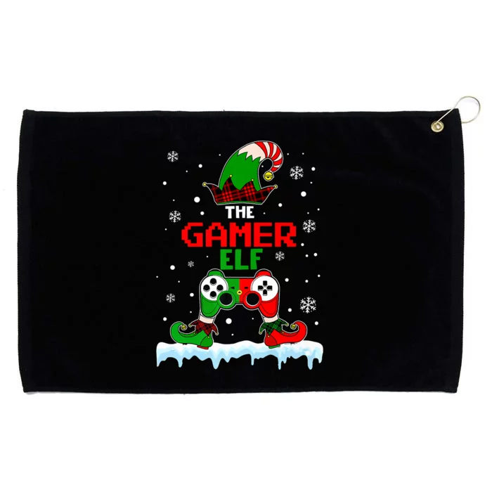 Gamer Elf Matching Family Christmas Funny I'm The Gaming Elf Premium Grommeted Golf Towel