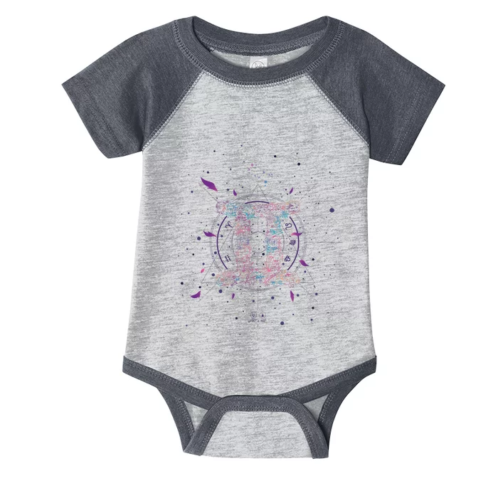 Gemeni Floral Zodiac Infant Baby Jersey Bodysuit