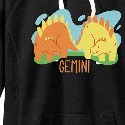 Gemini Dinosaur Women's Fleece Hoodie