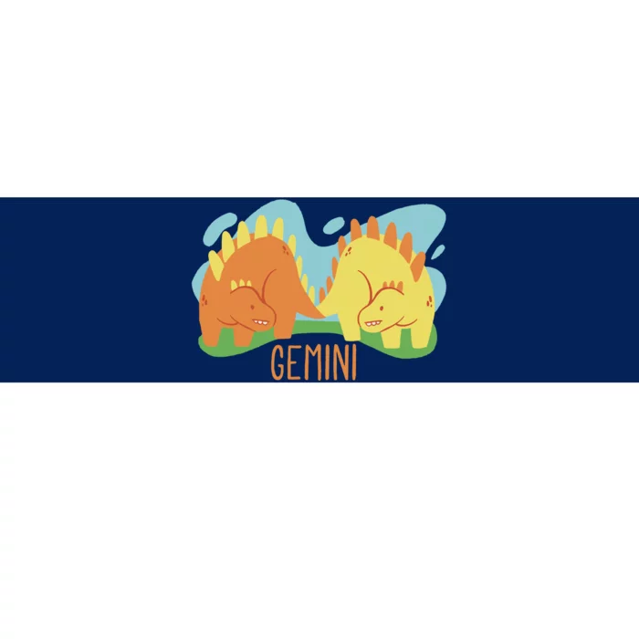 Gemini Dinosaur Bumper Sticker