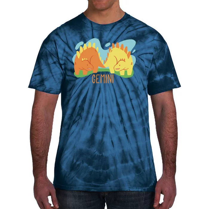 Gemini Dinosaur Tie-Dye T-Shirt