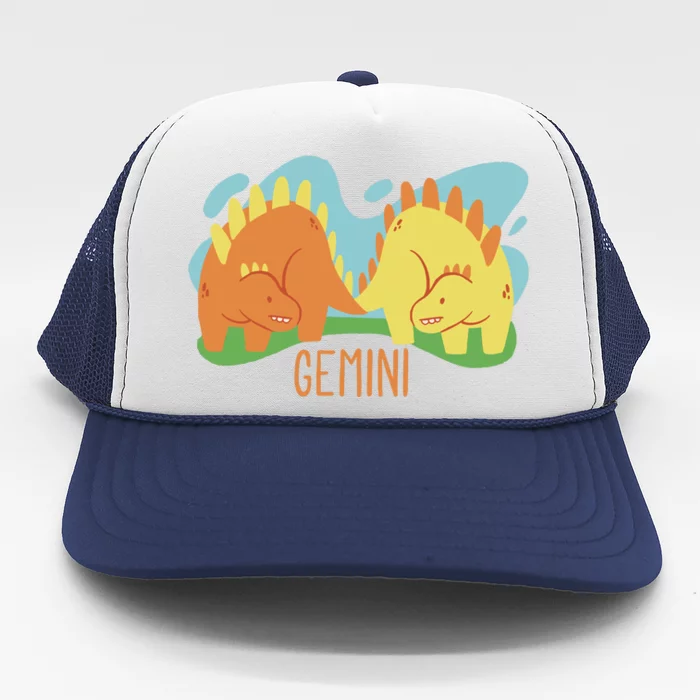 Gemini Dinosaur Trucker Hat