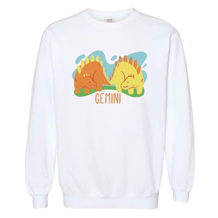 Gemini Dinosaur Garment-Dyed Sweatshirt