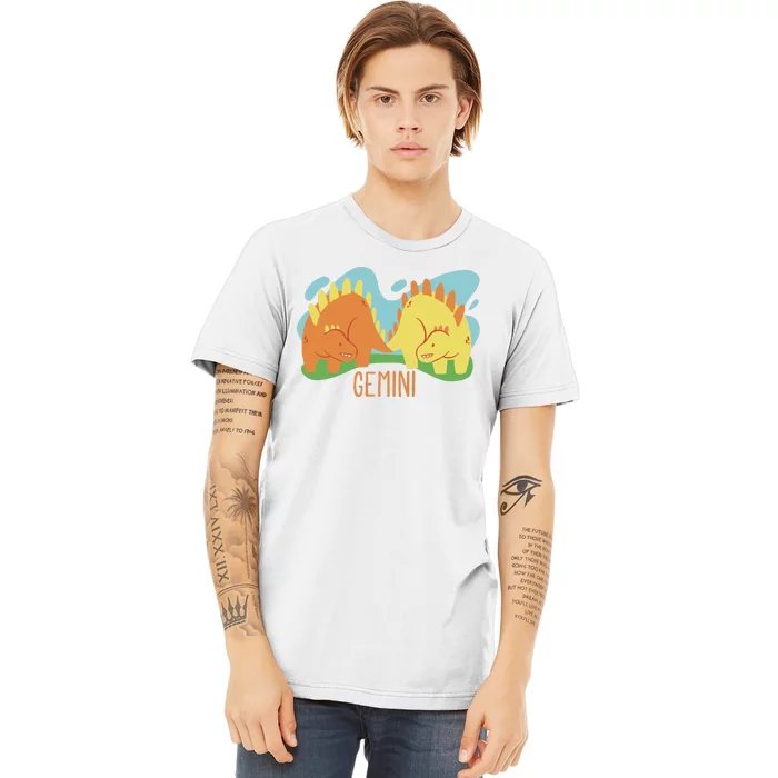 Gemini Dinosaur Premium T-Shirt