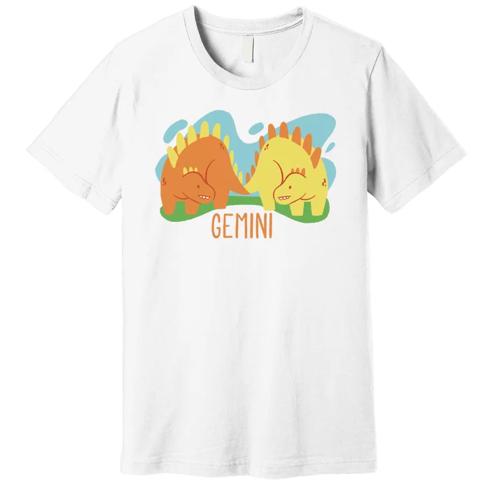 Gemini Dinosaur Premium T-Shirt