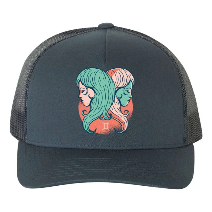 Gemini Zodiac Girl Yupoong Adult 5-Panel Trucker Hat