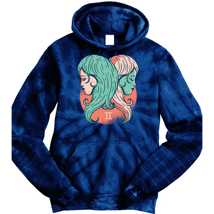 Gemini Zodiac Girl Tie Dye Hoodie