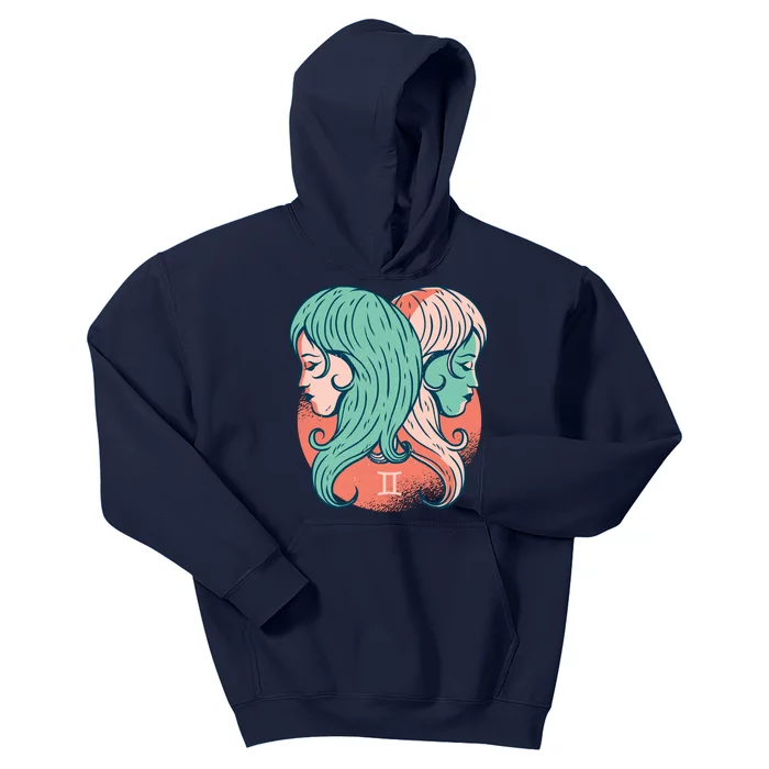 Gemini Zodiac Girl Kids Hoodie