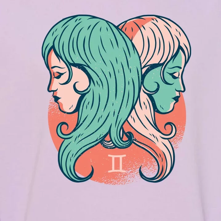 Gemini Zodiac Girl Garment-Dyed Sweatshirt