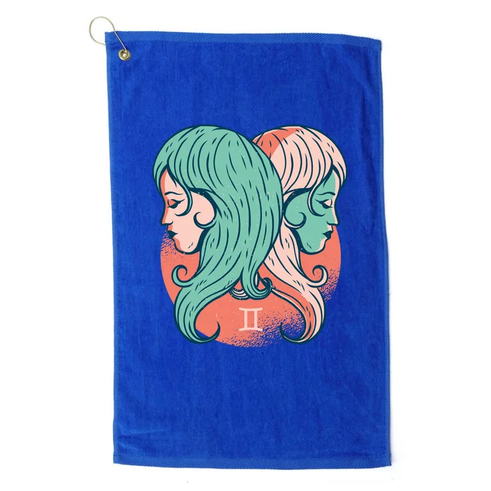 Gemini Zodiac Girl Platinum Collection Golf Towel