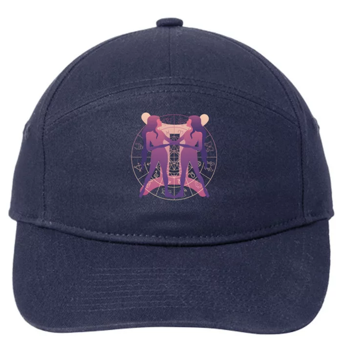 Gemini Zodiac Symbol 7-Panel Snapback Hat