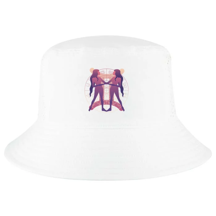 Gemini Zodiac Symbol Cool Comfort Performance Bucket Hat