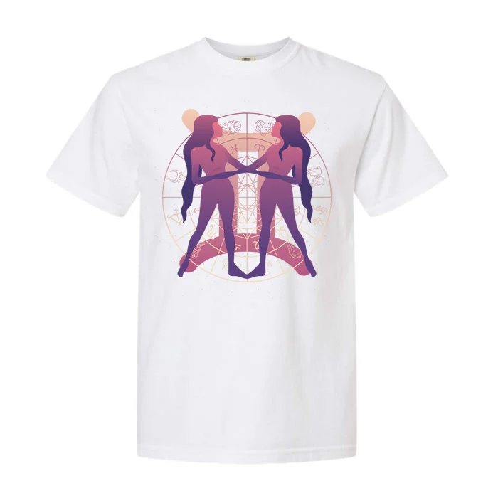 Gemini Zodiac Symbol Garment-Dyed Heavyweight T-Shirt