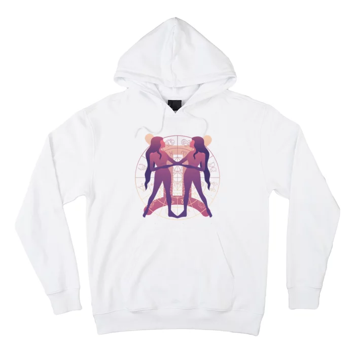 Gemini Zodiac Symbol Hoodie