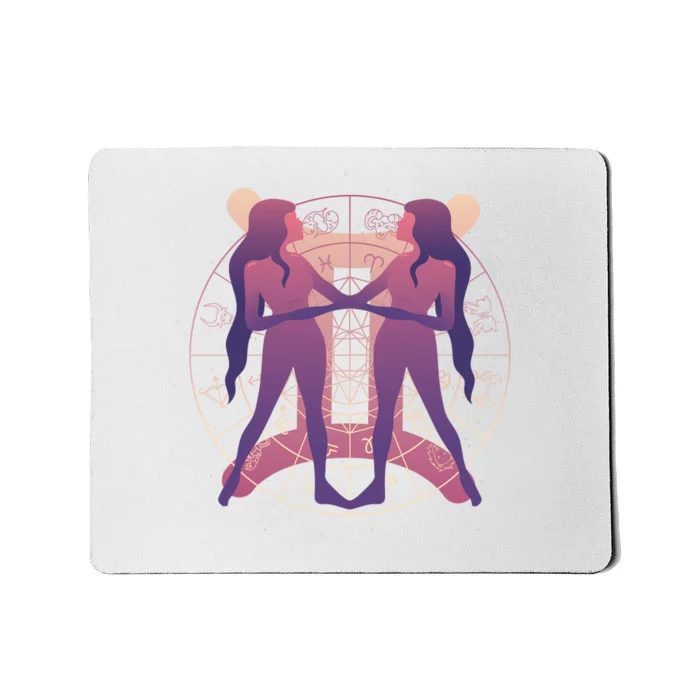 Gemini Zodiac Symbol Mousepad