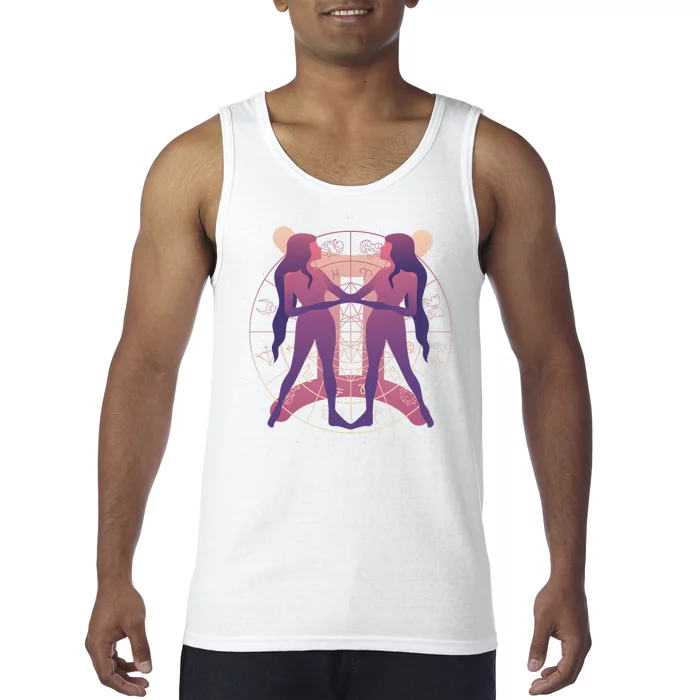 Gemini Zodiac Symbol Tank Top