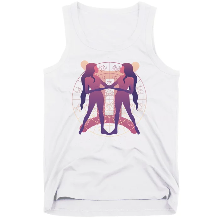 Gemini Zodiac Symbol Tank Top