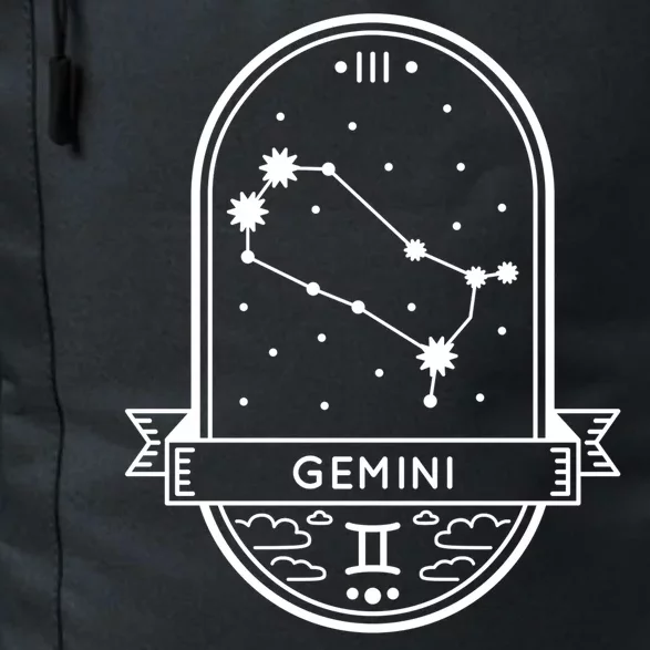 Gemini Zodiac Symbol Design Daily Commute Backpack