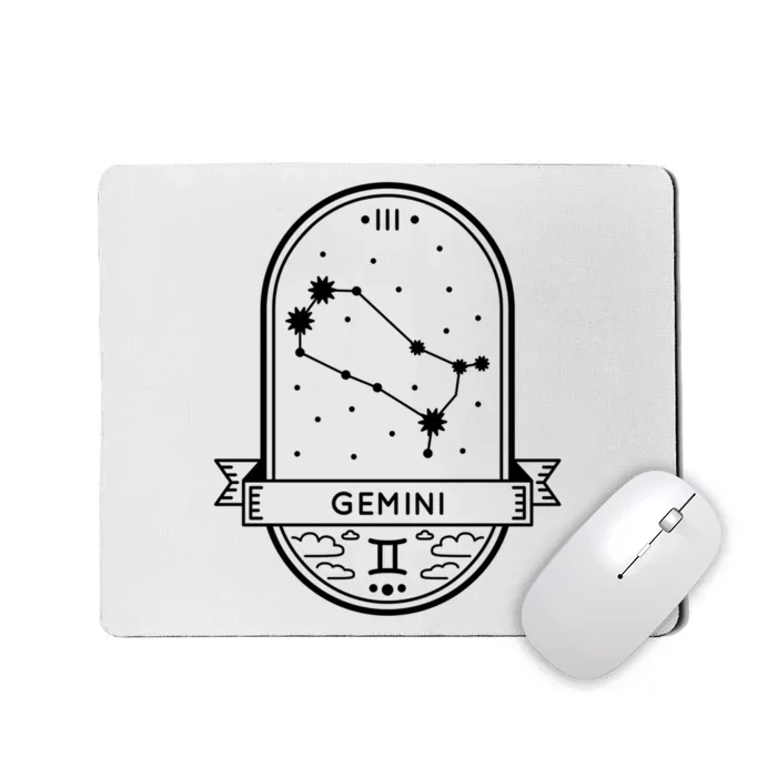 Gemini Zodiac Symbol Design Mousepad