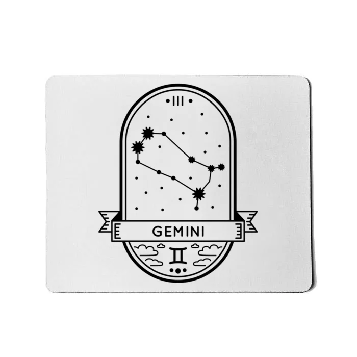 Gemini Zodiac Symbol Design Mousepad