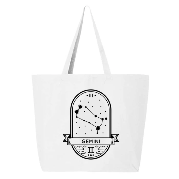 Gemini Zodiac Symbol Design 25L Jumbo Tote