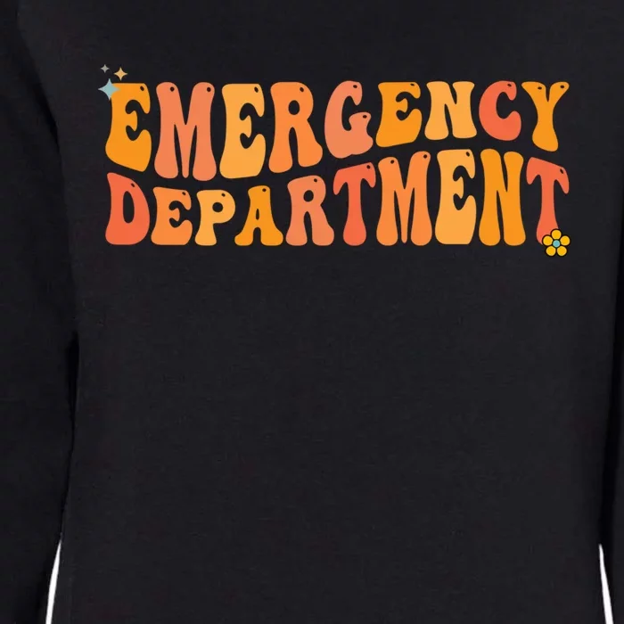 Groovy Emergency Nurse Ed Nurse Er Emergency Departt Gift Womens California Wash Sweatshirt