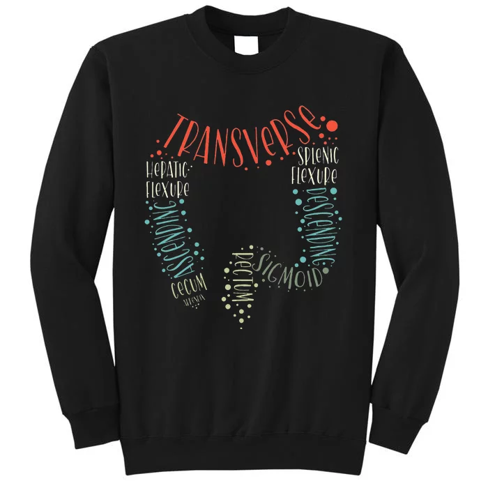 GI Endoscopy Nurse Endo Tech Colonoscopy Colon Anatomy Tall Sweatshirt