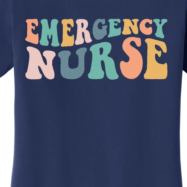 Groovy ER Nurse Emergency Room Nurse School Women Nursing Women's T-Shirt