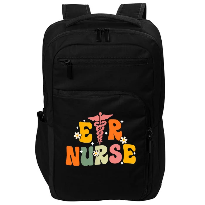 Groovy Er Nurse Emergency Room Nurse Nursing Impact Tech Backpack