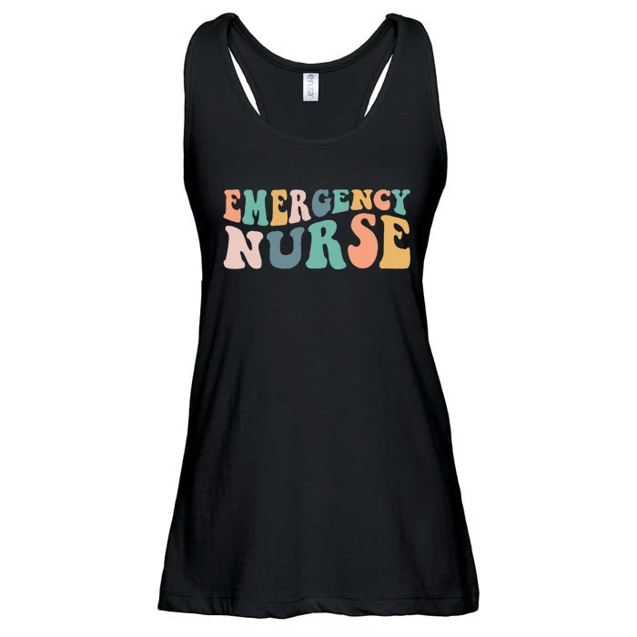 groovy ER Nurse Emergency Room Nurse School  nursing Ladies Essential Flowy Tank