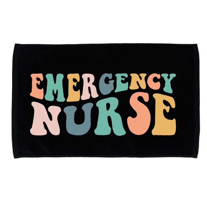 groovy ER Nurse Emergency Room Nurse School  nursing Microfiber Hand Towel