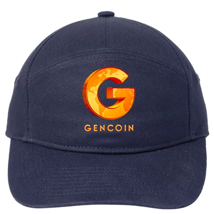 Gencoin Crypto Logo 7-Panel Snapback Hat