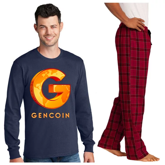 Gencoin Crypto Logo Long Sleeve Pajama Set