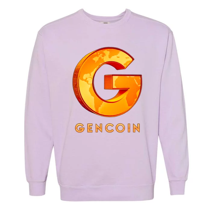 Gencoin Crypto Logo Garment-Dyed Sweatshirt