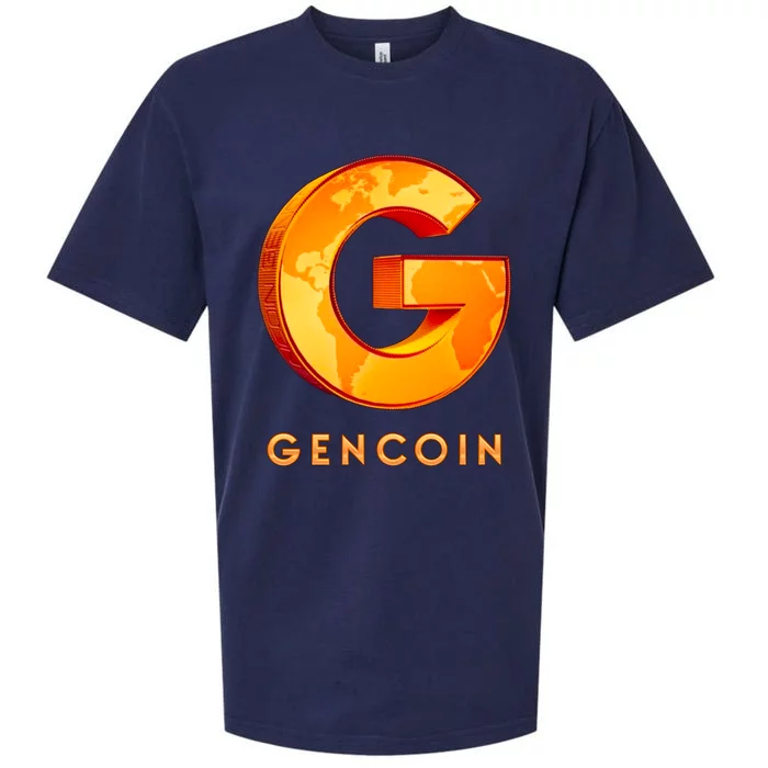 Gencoin Crypto Logo Sueded Cloud Jersey T-Shirt