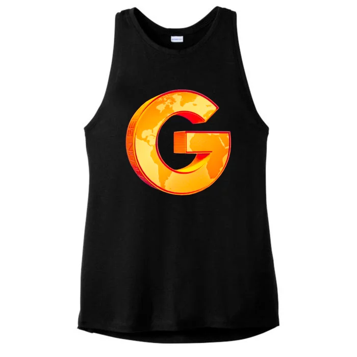 Gencoin G Logo Ladies Tri-Blend Wicking Tank